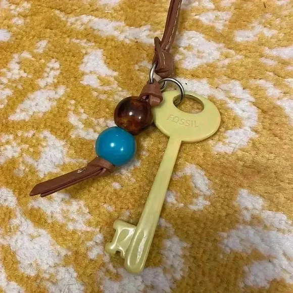 Fossil key per wax cloth, canvas leather shoulder mod bag - Picture 8 of 9